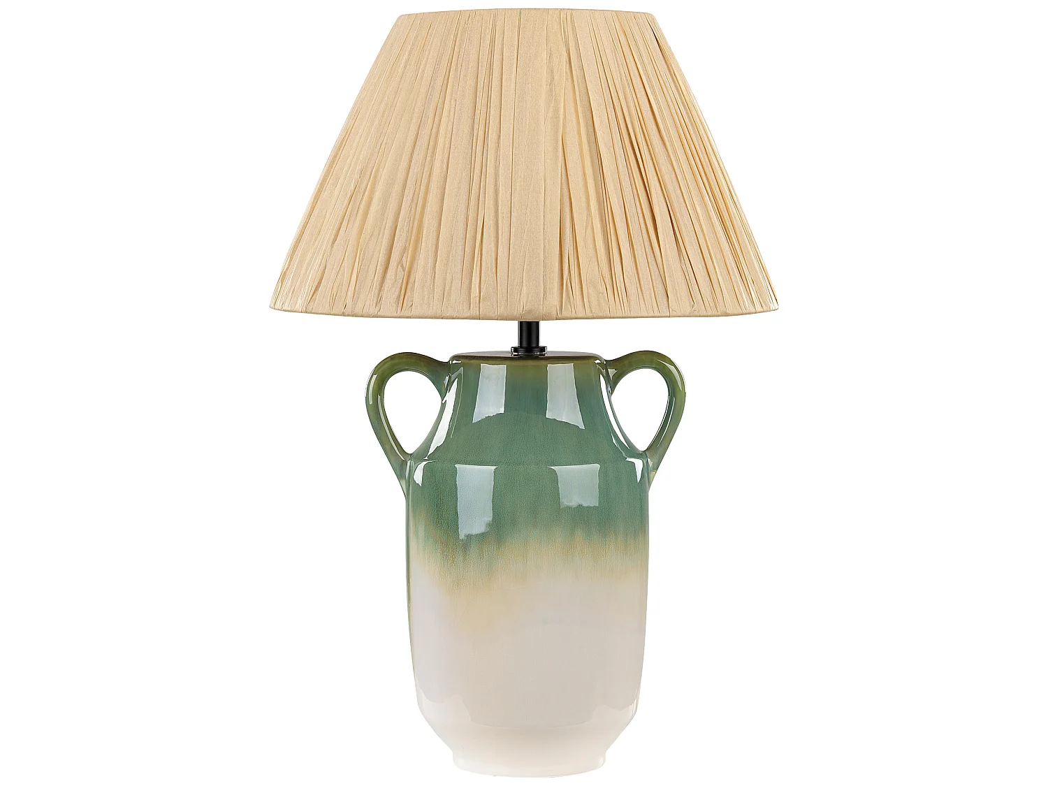 Tischleuchte LIMONES Keramik Grün