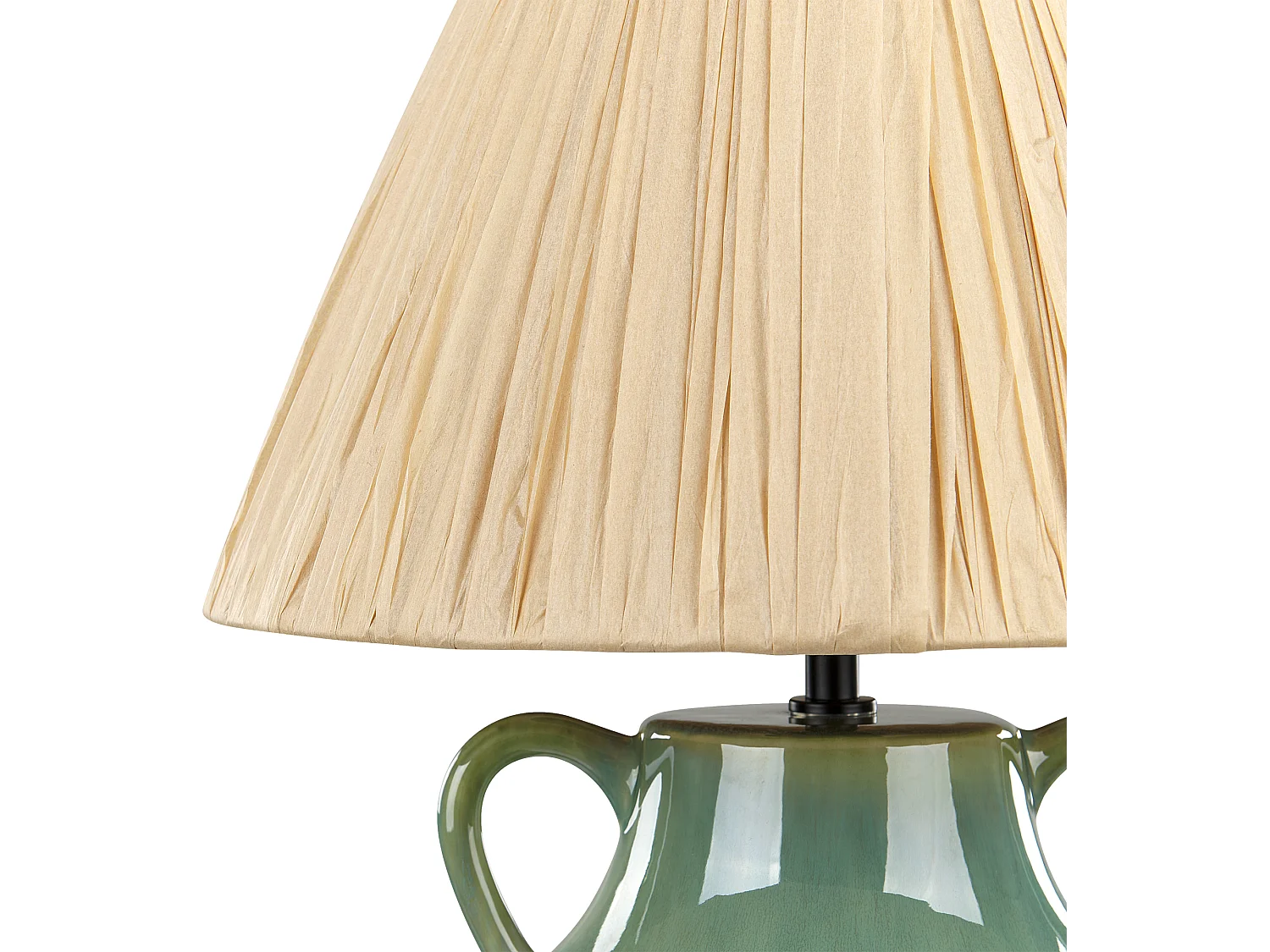 Tischleuchte LIMONES Keramik Grün