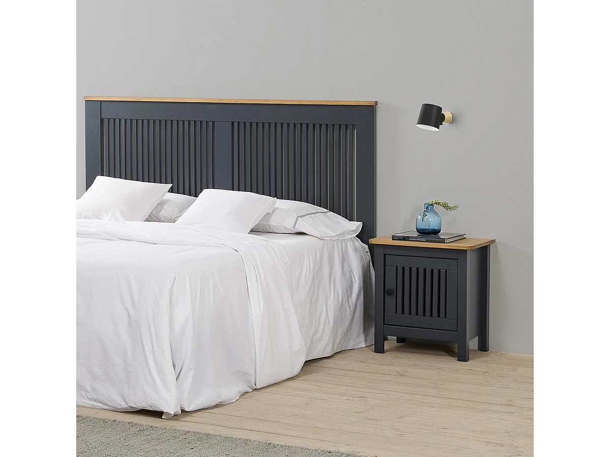 Nachtkastje Bruna - 46x35x49.5cm - Grijs