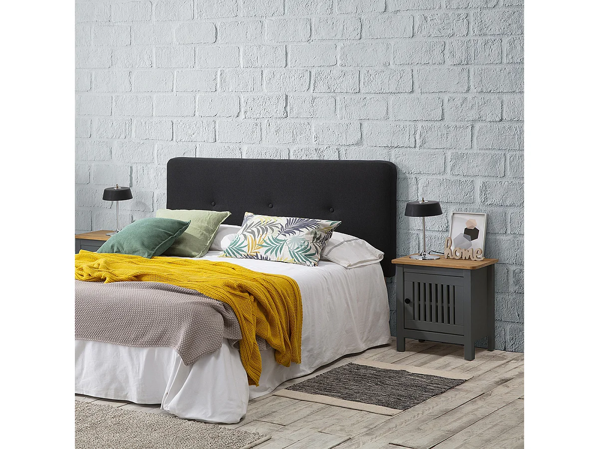 Nachtkastje Bruna - 46x35x49.5cm - Grijs