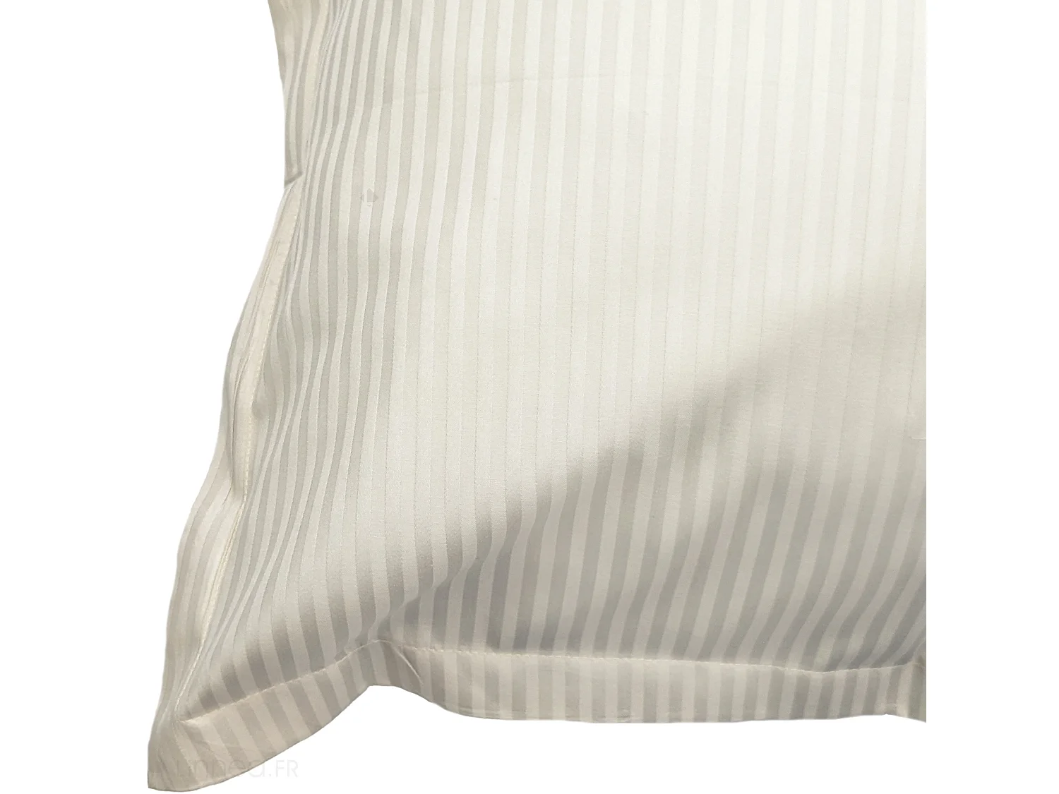 Taie d'oreiller 65x65 cm satin de coton GRAND HÔTEL marron sable