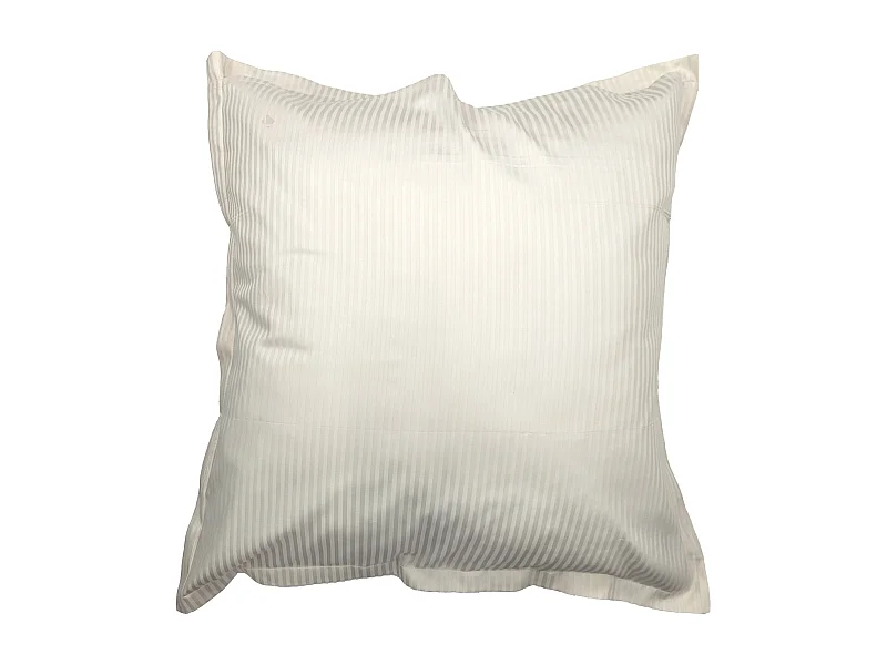 Taie d'oreiller 65x65 cm satin de coton GRAND HÔTEL marron sable