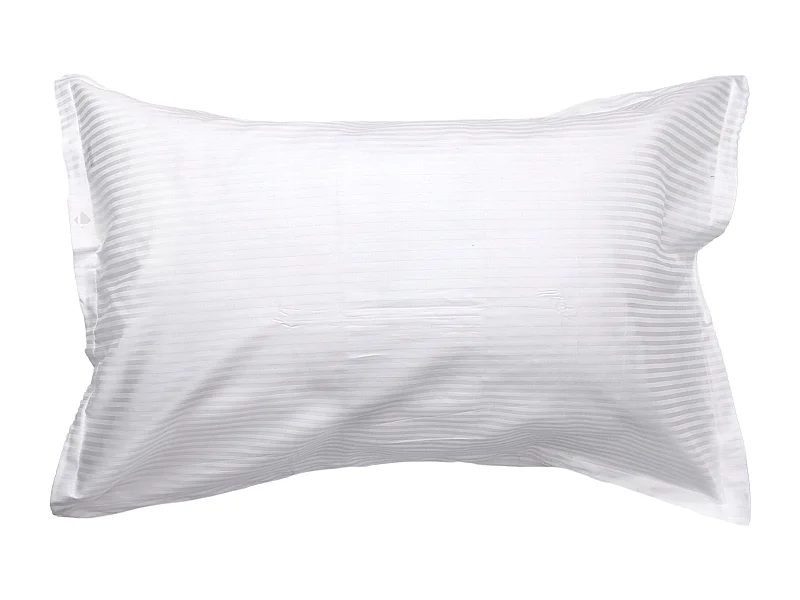 Taie d'oreiller 50x70 cm en satin de coton GRAND HÔTEL blanc