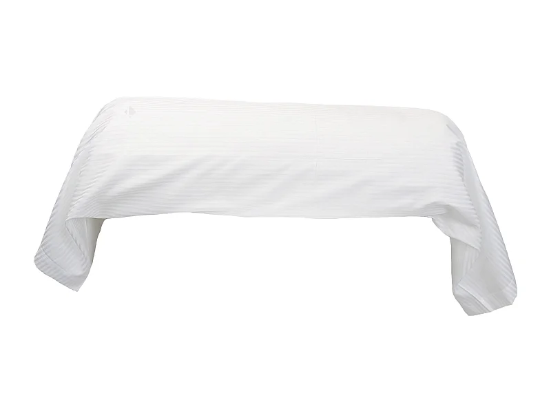 Taie de traversin 140x43 cm satin de coton GRAND HÔTEL blanc
