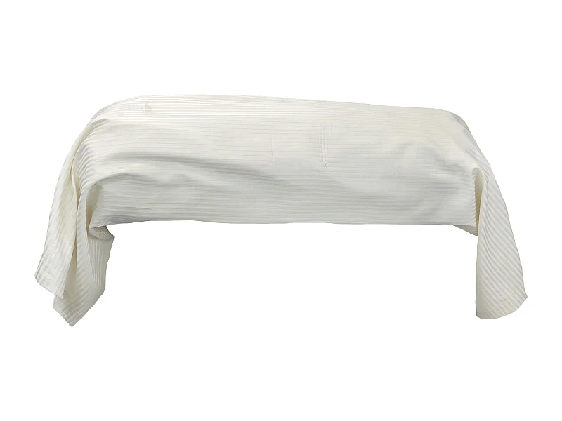 Taie de traversin 200x43 cm satin de coton GRAND HÔTEL marron sable
