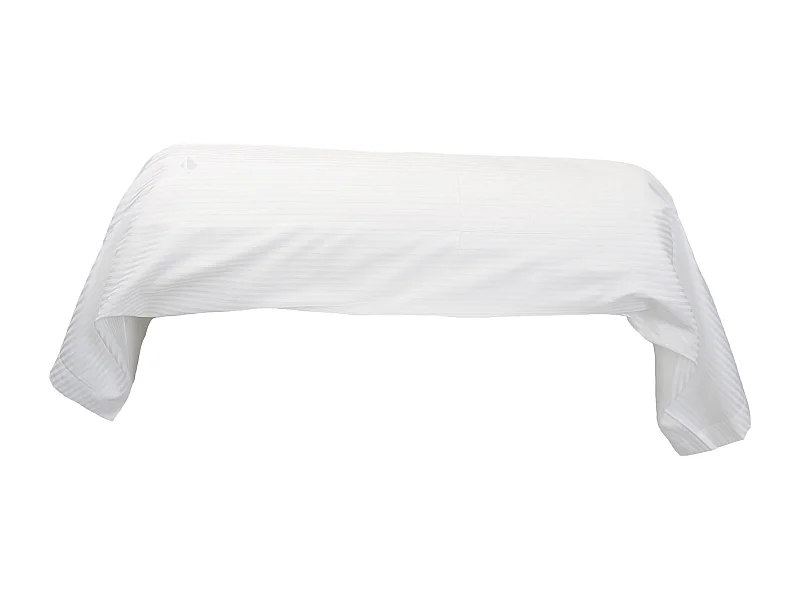Taie de traversin 200x43 cm satin de coton GRAND HÔTEL blanc