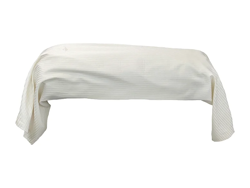 Taie de traversin 240x43 cm satin de coton GRAND HÔTEL marron sable