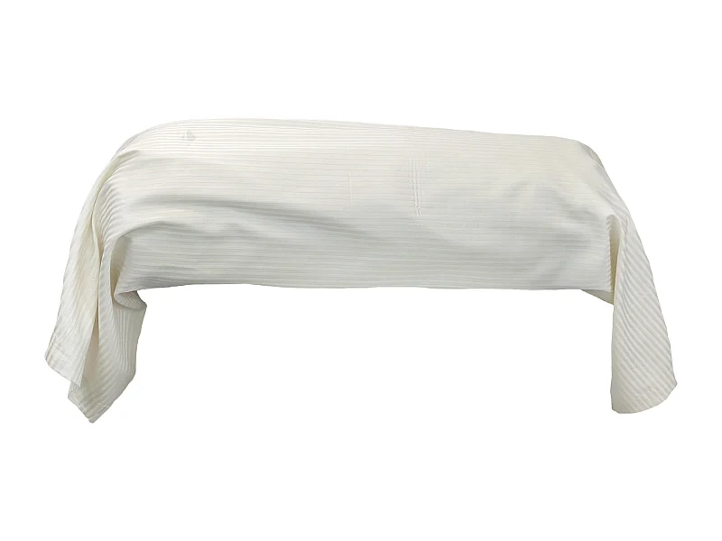 Taie de traversin 140x43 cm satin de coton GRAND HÔTEL marron sable