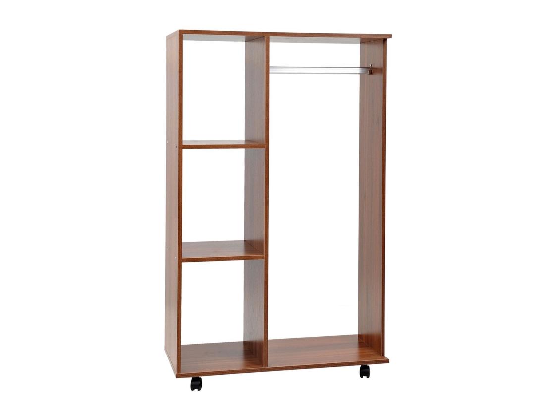 vente unique Armoire penderie armoire de rangement mobile panneaux de particules coloris chêne moyen