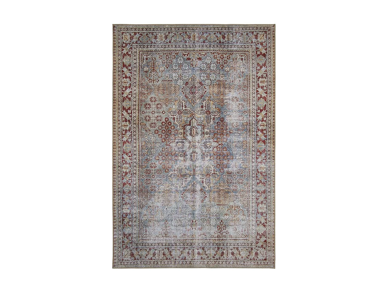 tapis chambre 120x170 tissé marron et gris rectangle motif faux uni NIKAL