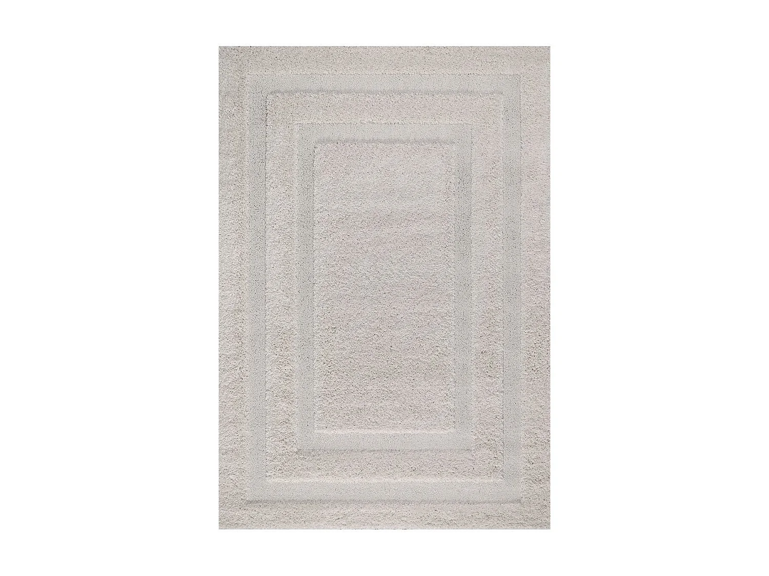 tapis salon 160x220 tissé beige rectangle motif faux uni KOULA