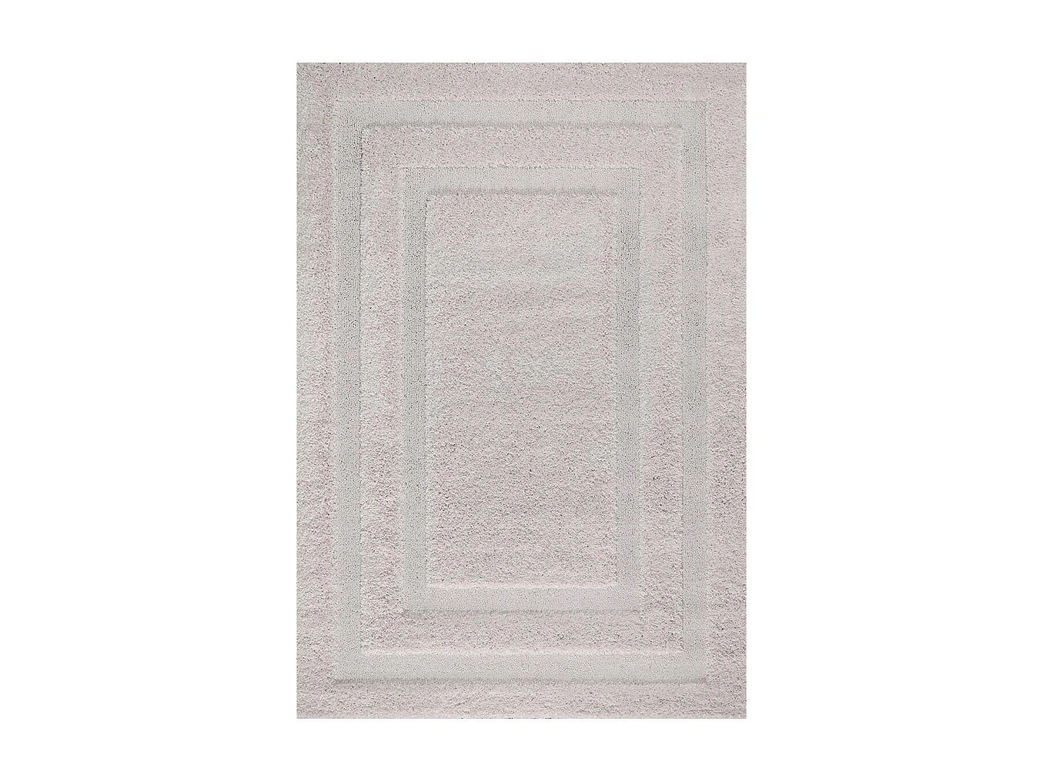 tappeto da soggiorno 160x220 cm tessuto rettangolo beige finta tinta unita KOULA
