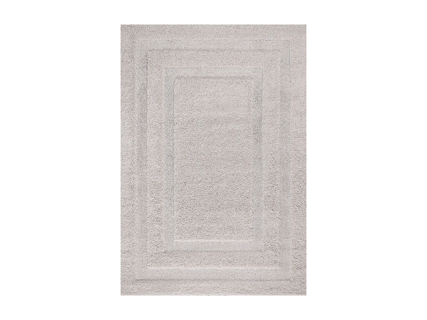 tapis entrée 80x150 tissé beige rectangle motif faux uni KOULA