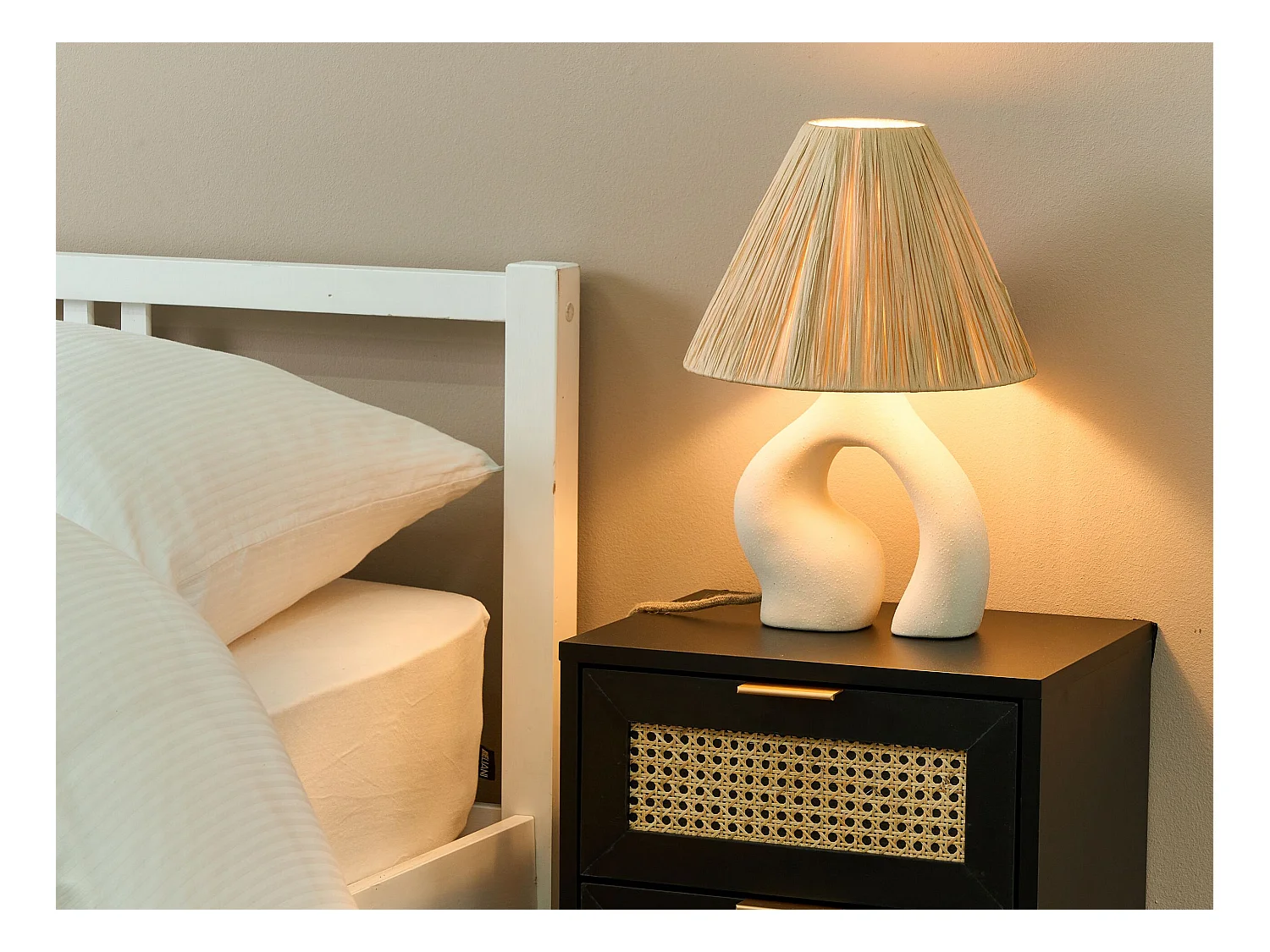 Lampe à poser BARBAS Céramique Naturel