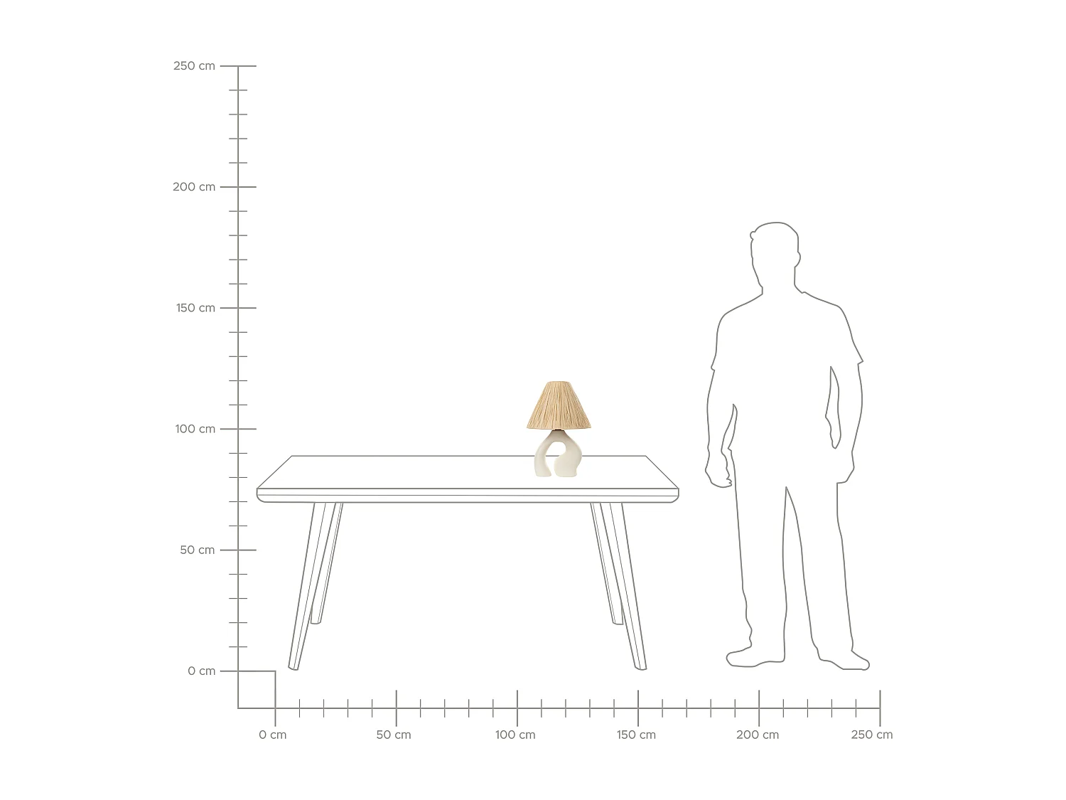 Lampe à poser BARBAS Céramique Naturel