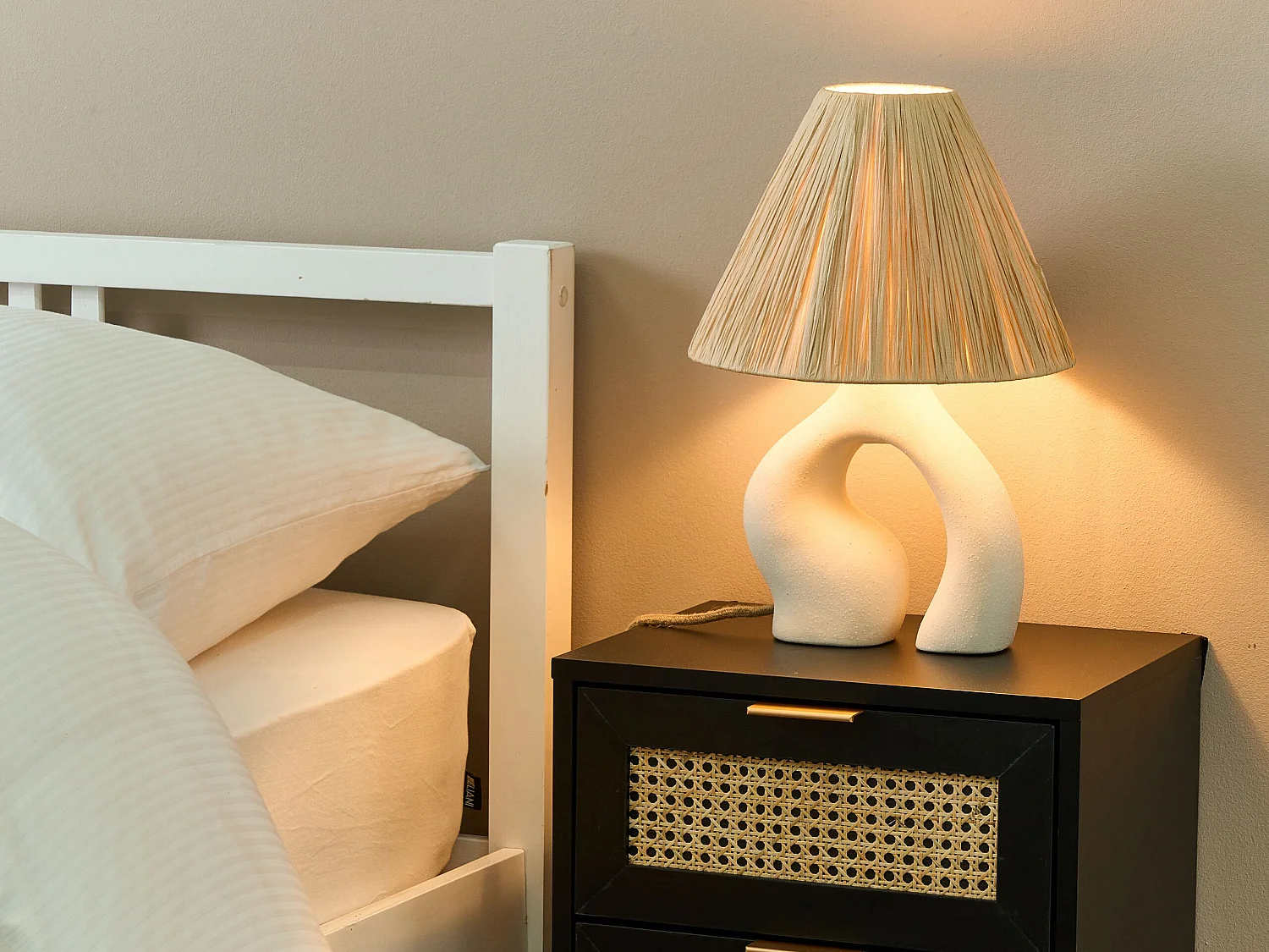 Lampe à poser BARBAS Céramique Naturel