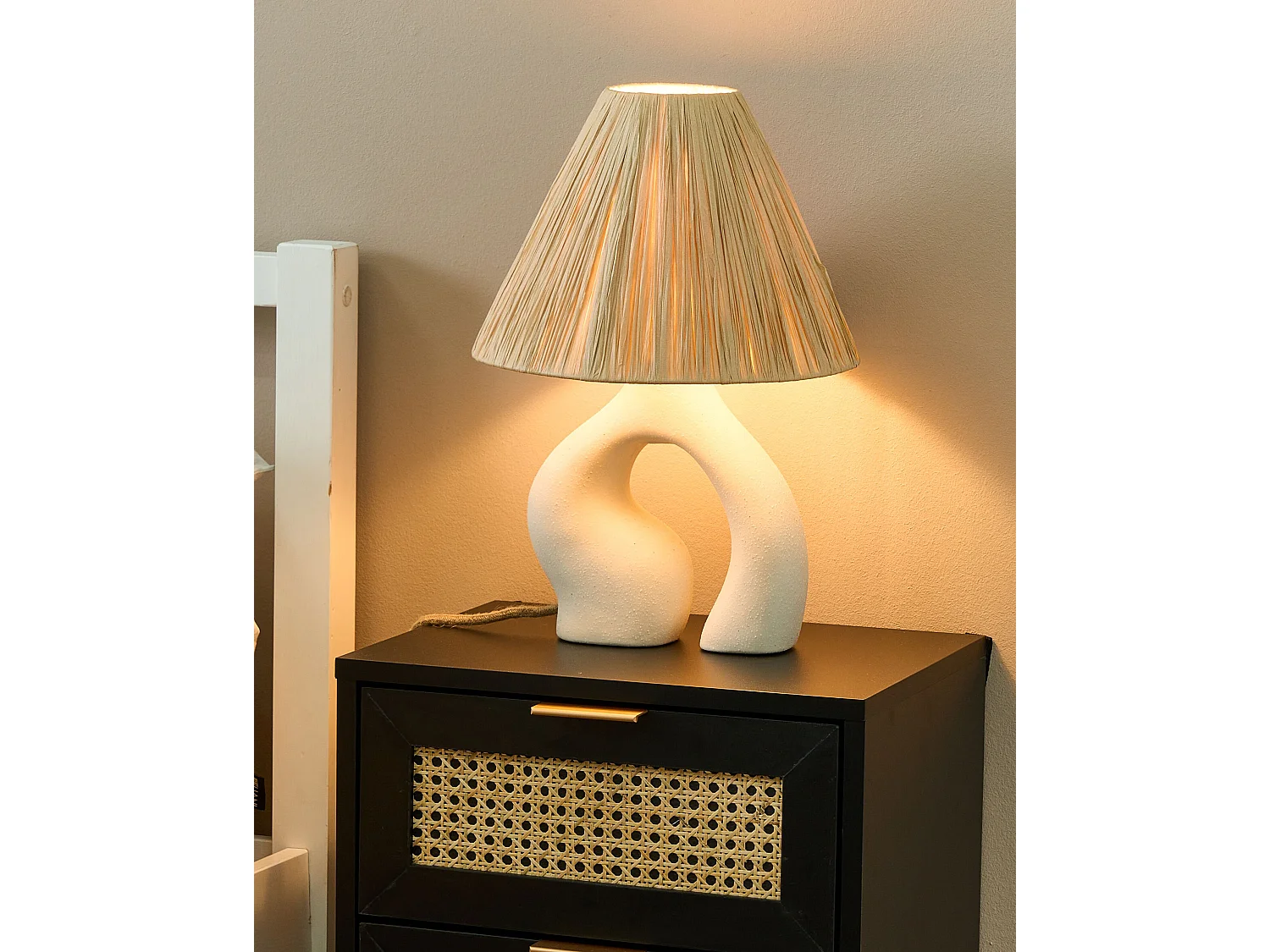 Lampe à poser BARBAS Céramique Naturel
