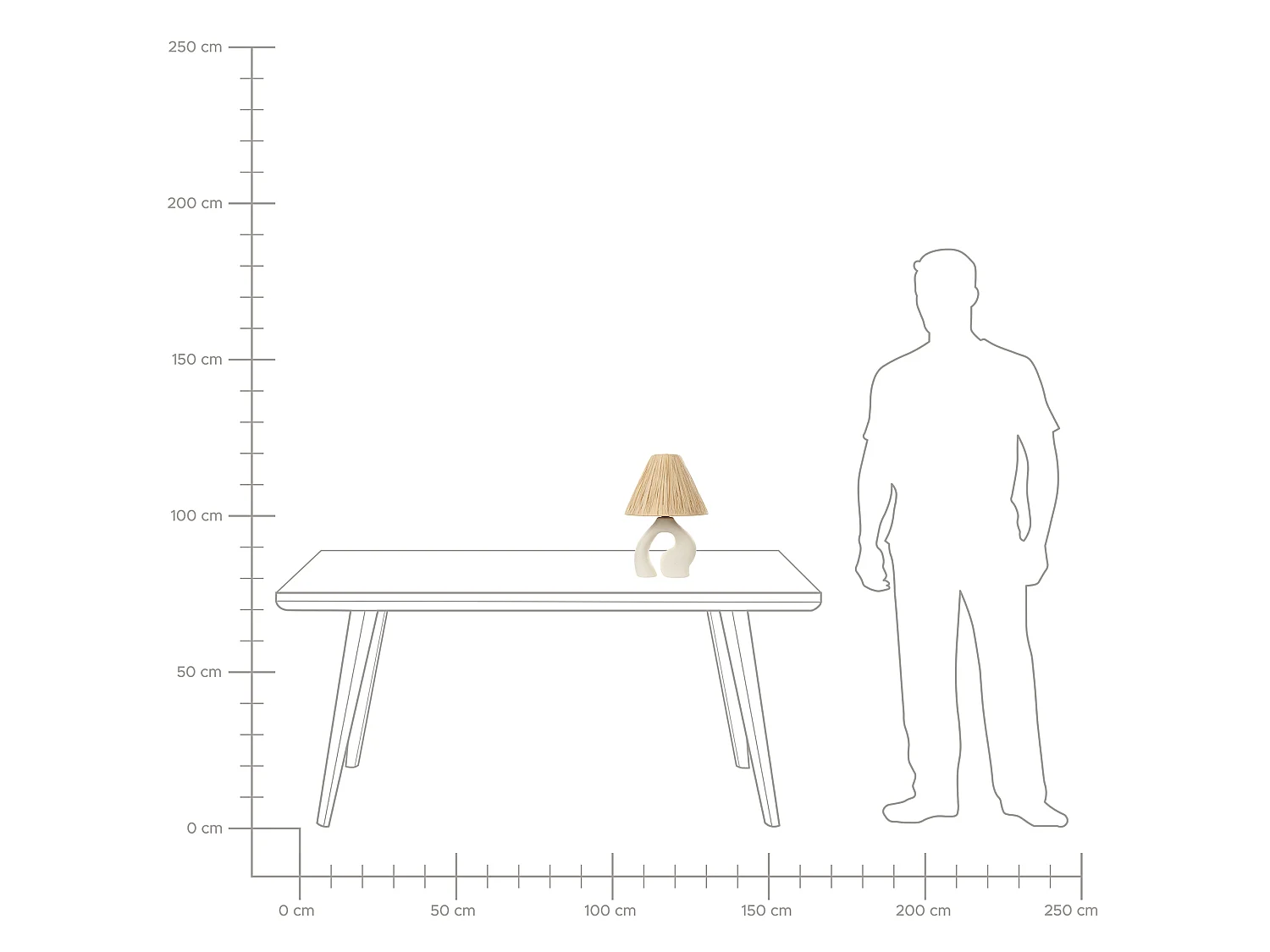 Lampe à poser BARBAS Céramique Naturel