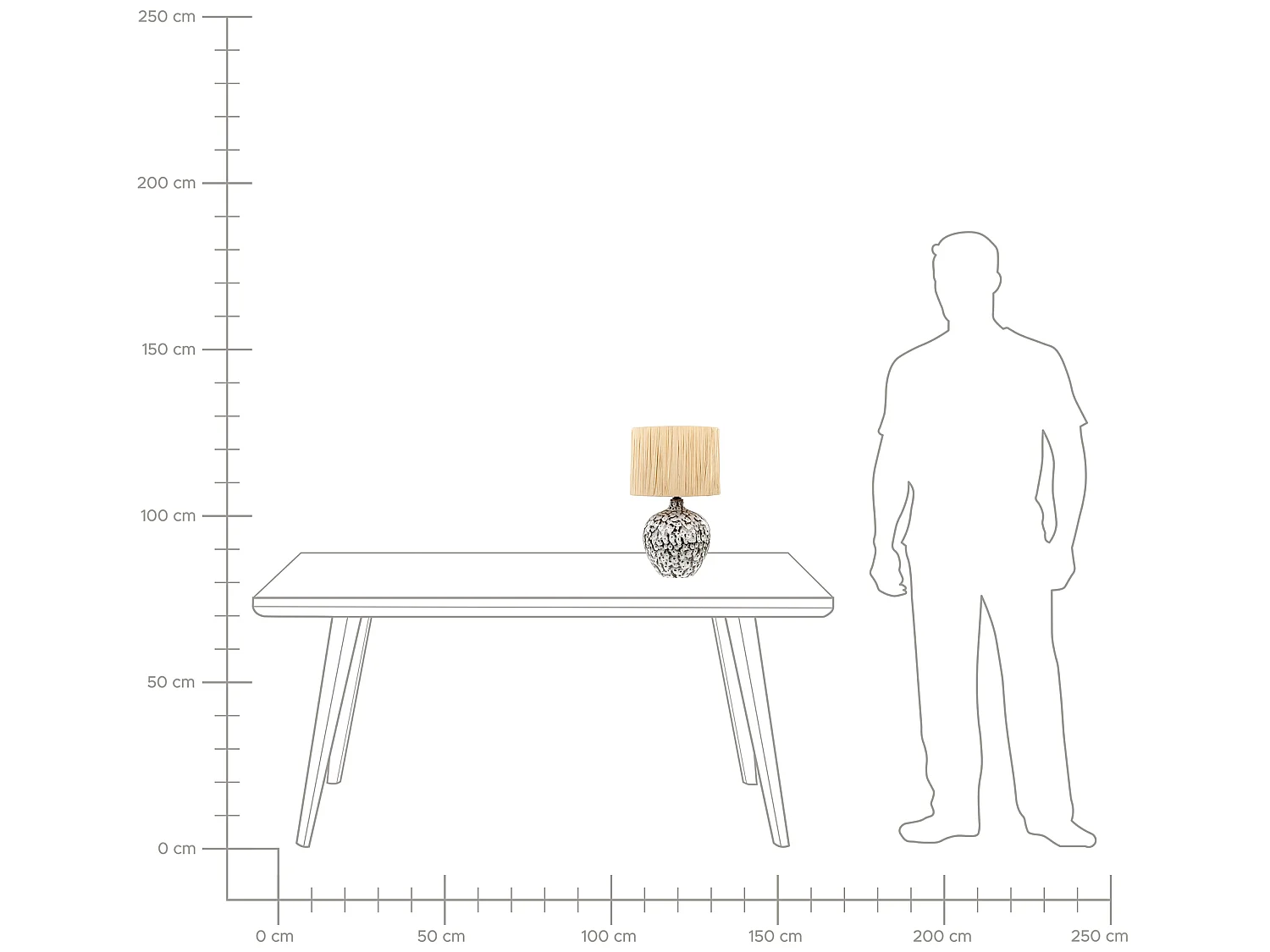 Lampada da tavolo YUNES Ceramica Naturale