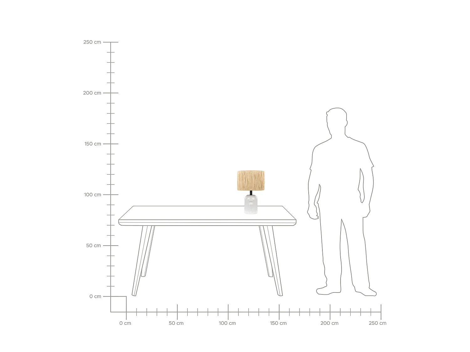 Lampe à poser JUBONES Céramique Naturel