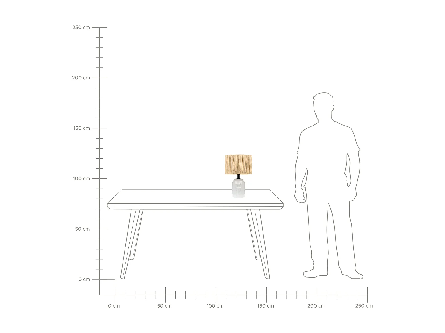 Lampada da tavolo JUBONES Ceramica Naturale