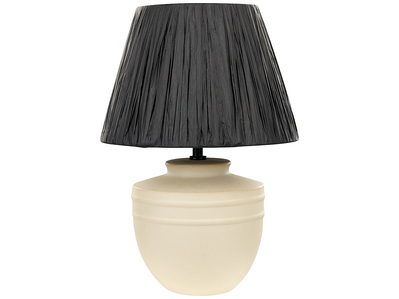 Lampada Da Tavolo In Carta Fatta A Mano – Design Bianco/Beige Con Base In Legno Nero, 20x30x10 Cm, Attacco E14, Ideale Per Camere Da Letto E Salotti