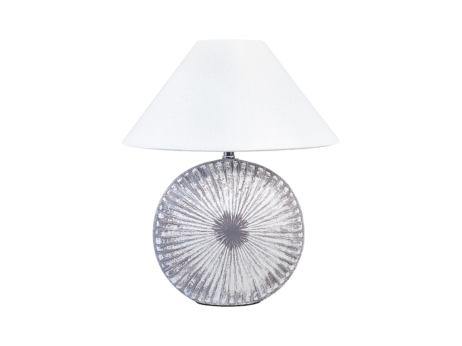 Lot de 2 lampes de bureau YUNA Céramique Argenté