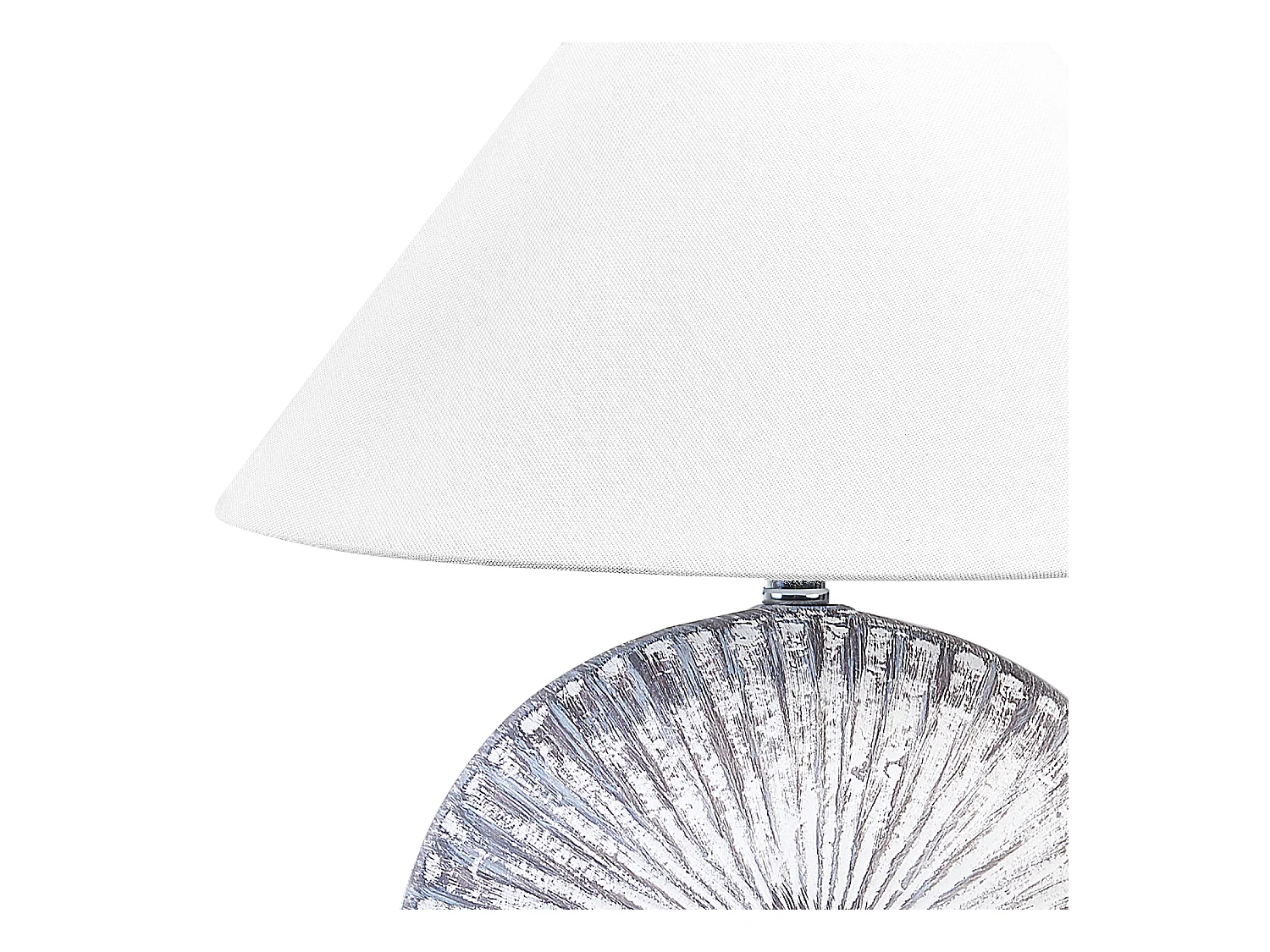Lot de 2 lampes de bureau YUNA Céramique Argenté