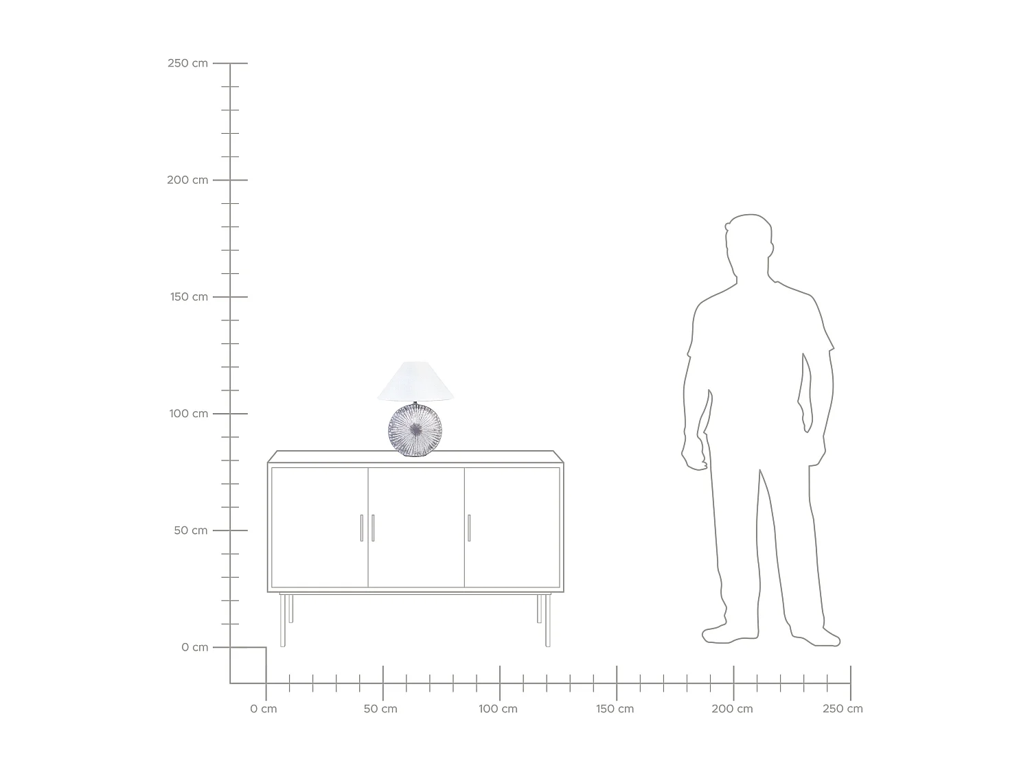 Lot de 2 lampes de bureau YUNA Céramique Argenté