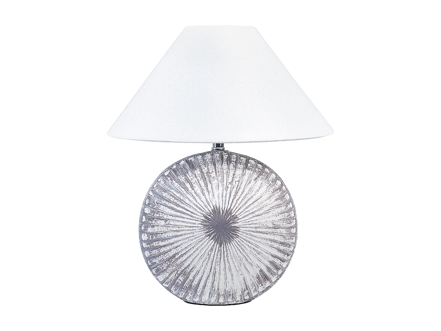 Lot de 2 lampes de bureau YUNA Céramique Argenté