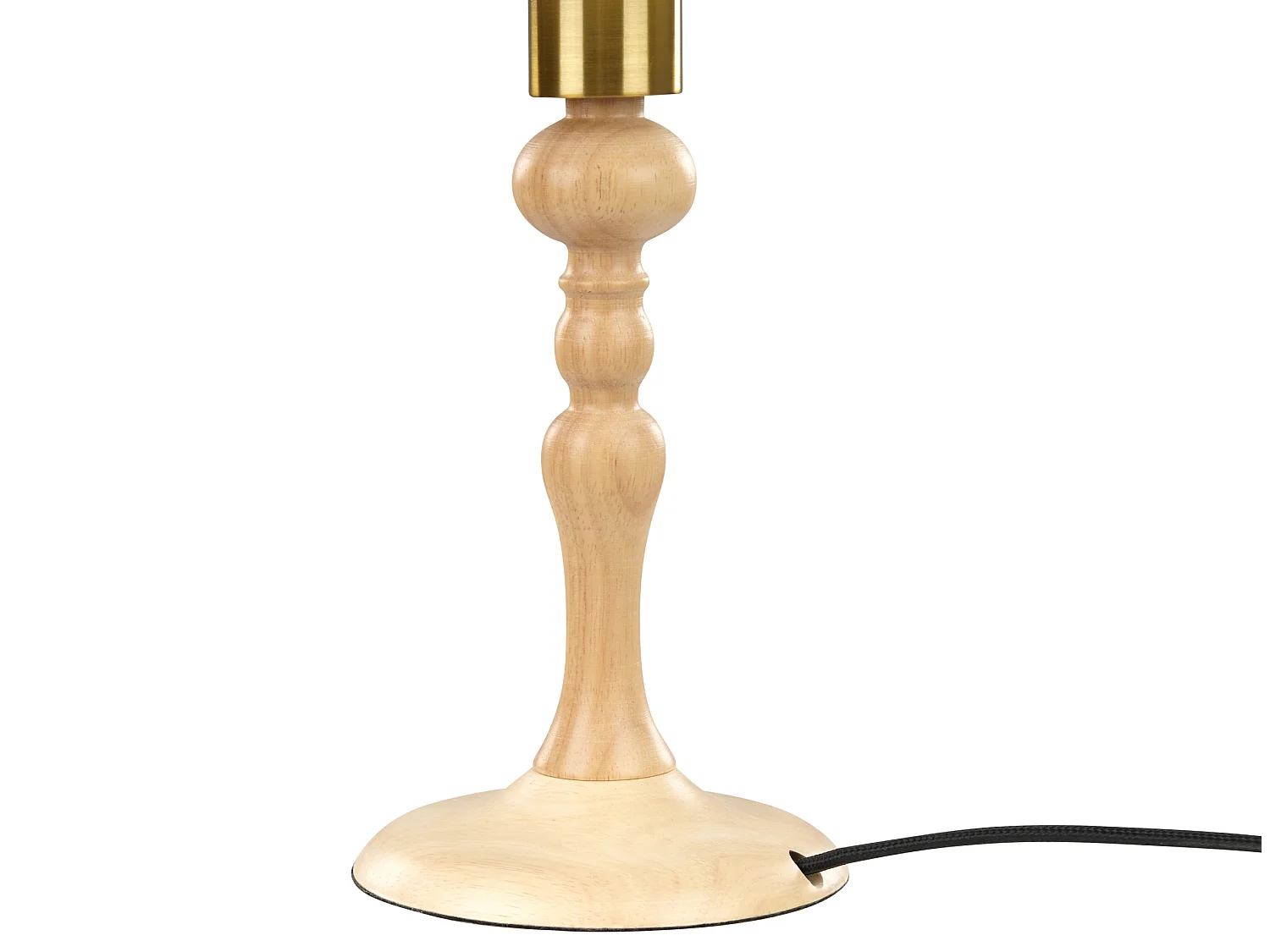 Lampe à poser COOKS Bois de chêne Marron clair/blanc