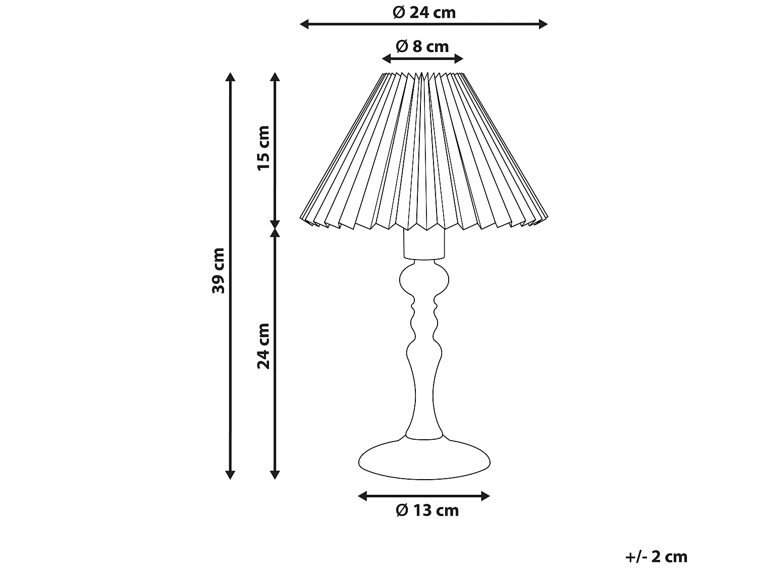 Lampe à poser COOKS Bois de chêne Marron clair/blanc