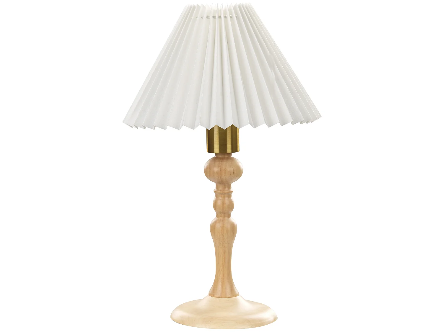 Tafellamp COOKS Eikenhout Lichtbruin/wit