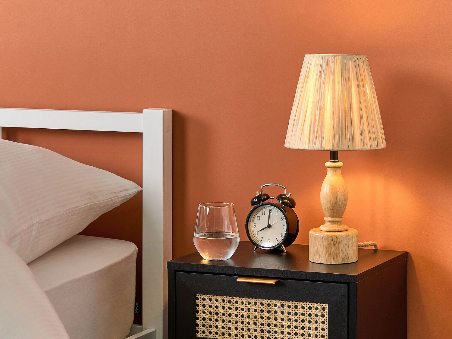 Lampe à poser MORONA Bois de chêne Naturel