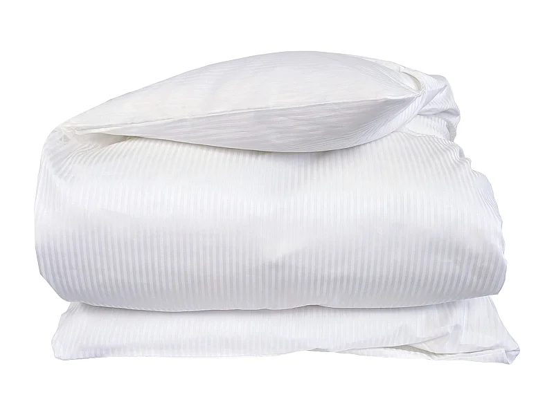 Housse de couette 140x200 cm satin de coton GRAND HÔTEL blanc