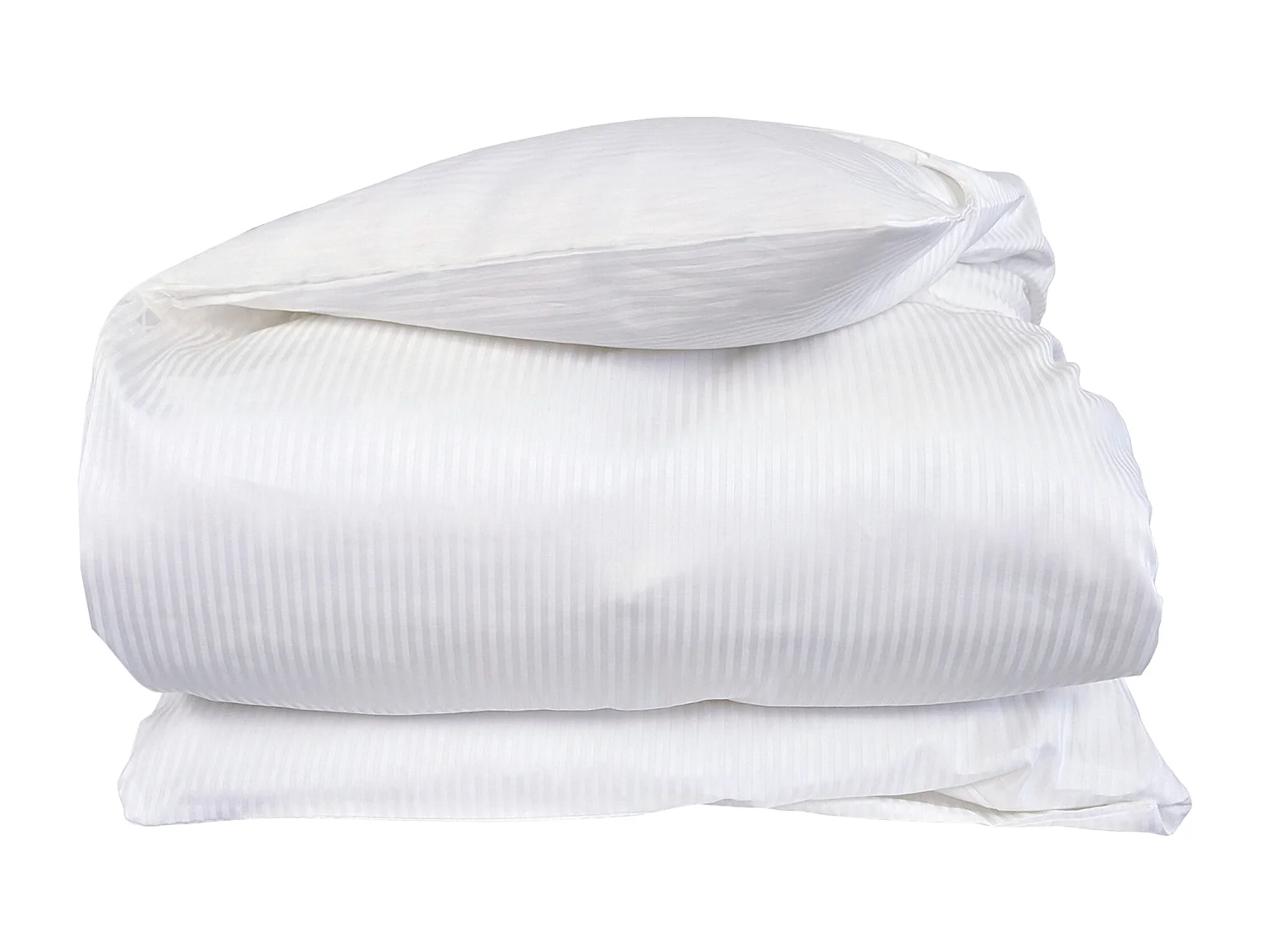 Housse de couette 260x240 cm satin de coton GRAND HÔTEL blanc