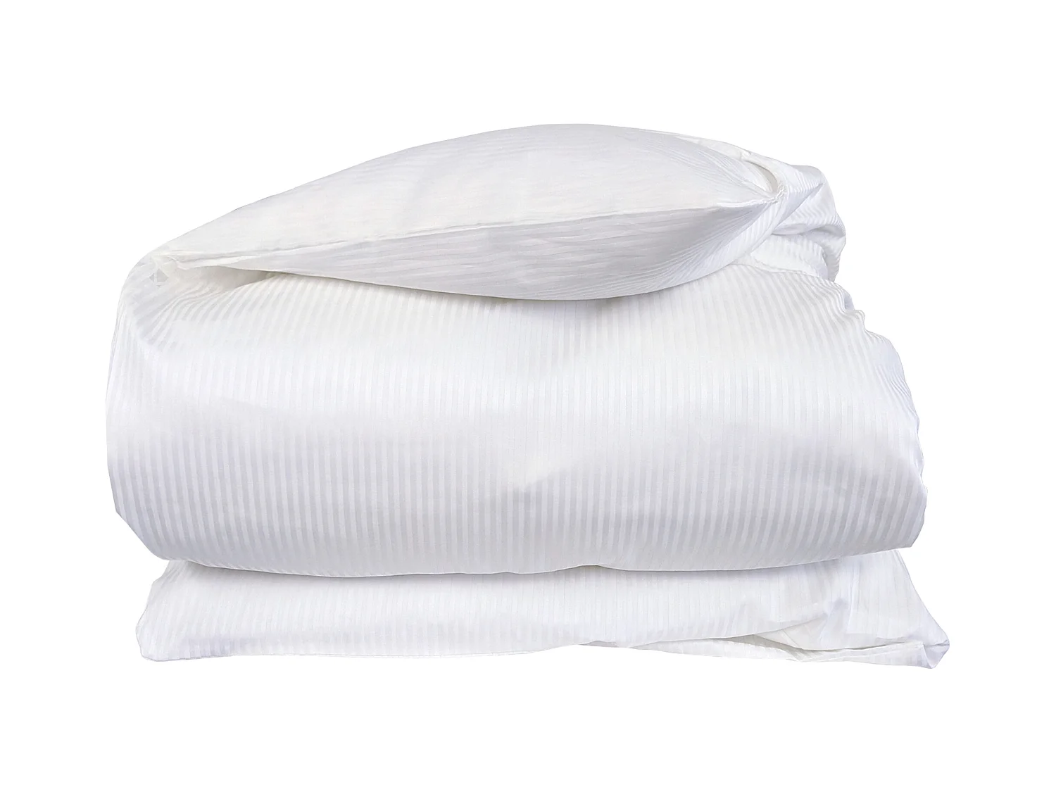 Housse de couette 240x220 cm satin de coton GRAND HÔTEL blanc