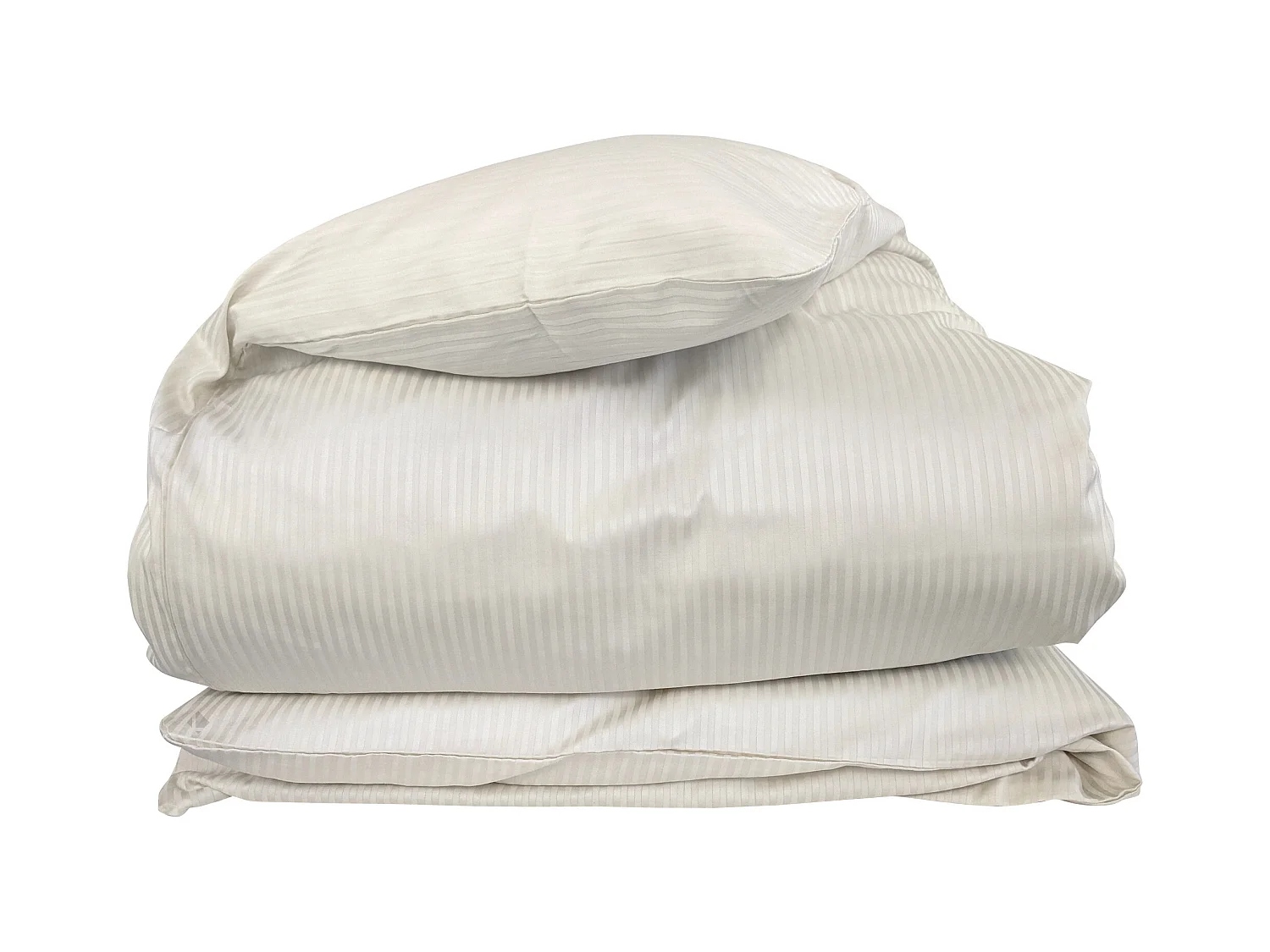 Housse de couette 240x220 cm satin de coton GRAND HÔTEL sable