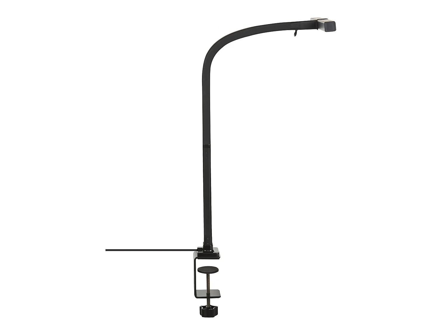 Lampe de bureau LED à pince AURIGA Avec détecteur de mouvement Métal Noir