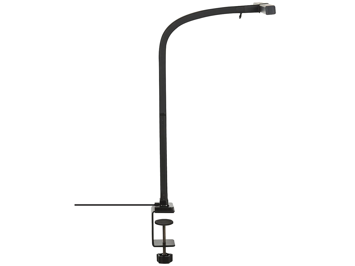 Lampe de bureau LED à pince AURIGA Avec détecteur de mouvement Métal Noir