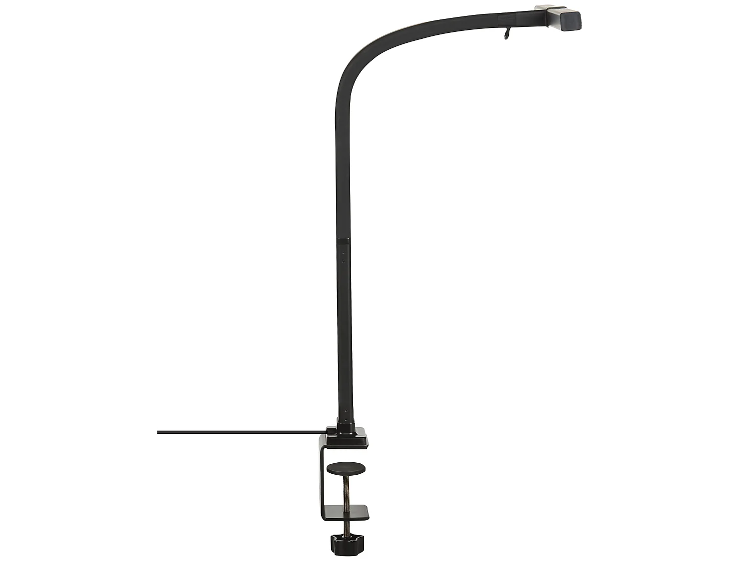 Lampe de bureau LED à pince AURIGA Avec détecteur de mouvement Métal Noir