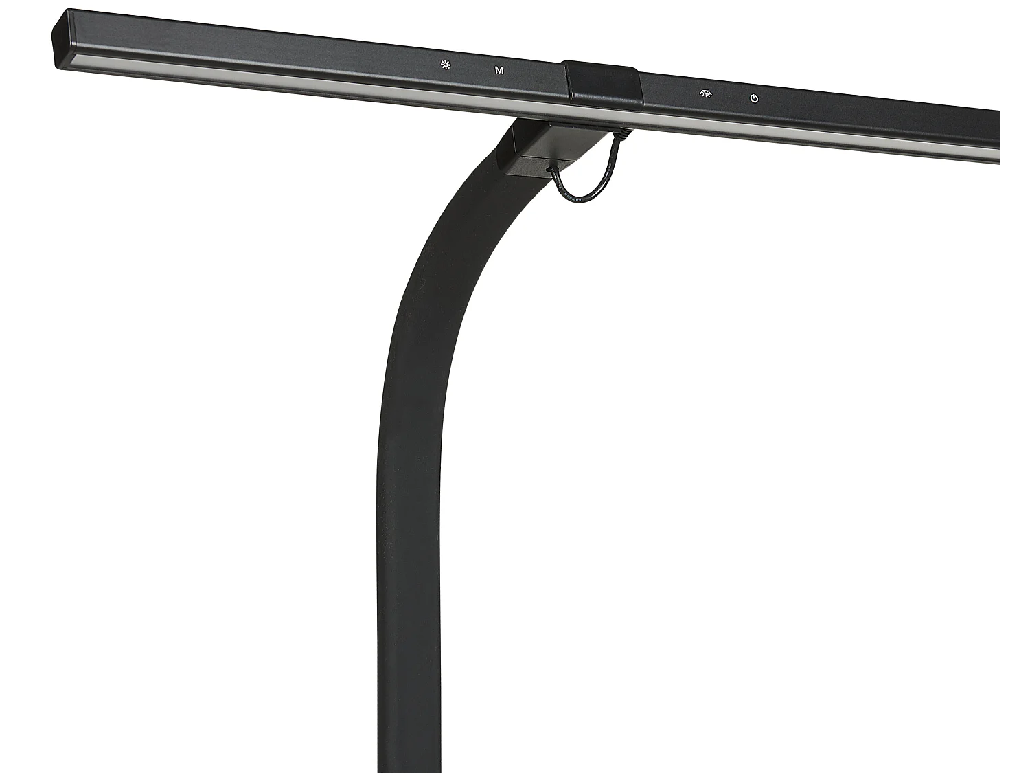 Lampe de bureau LED à pince AURIGA Avec détecteur de mouvement Métal Noir