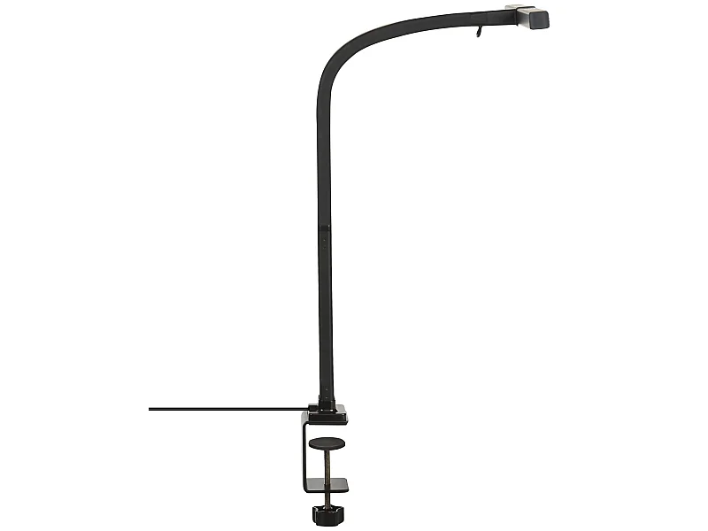 Lampada da tavolo con morsetto a LED AURIGA con sensore di movimento Metallo Nero