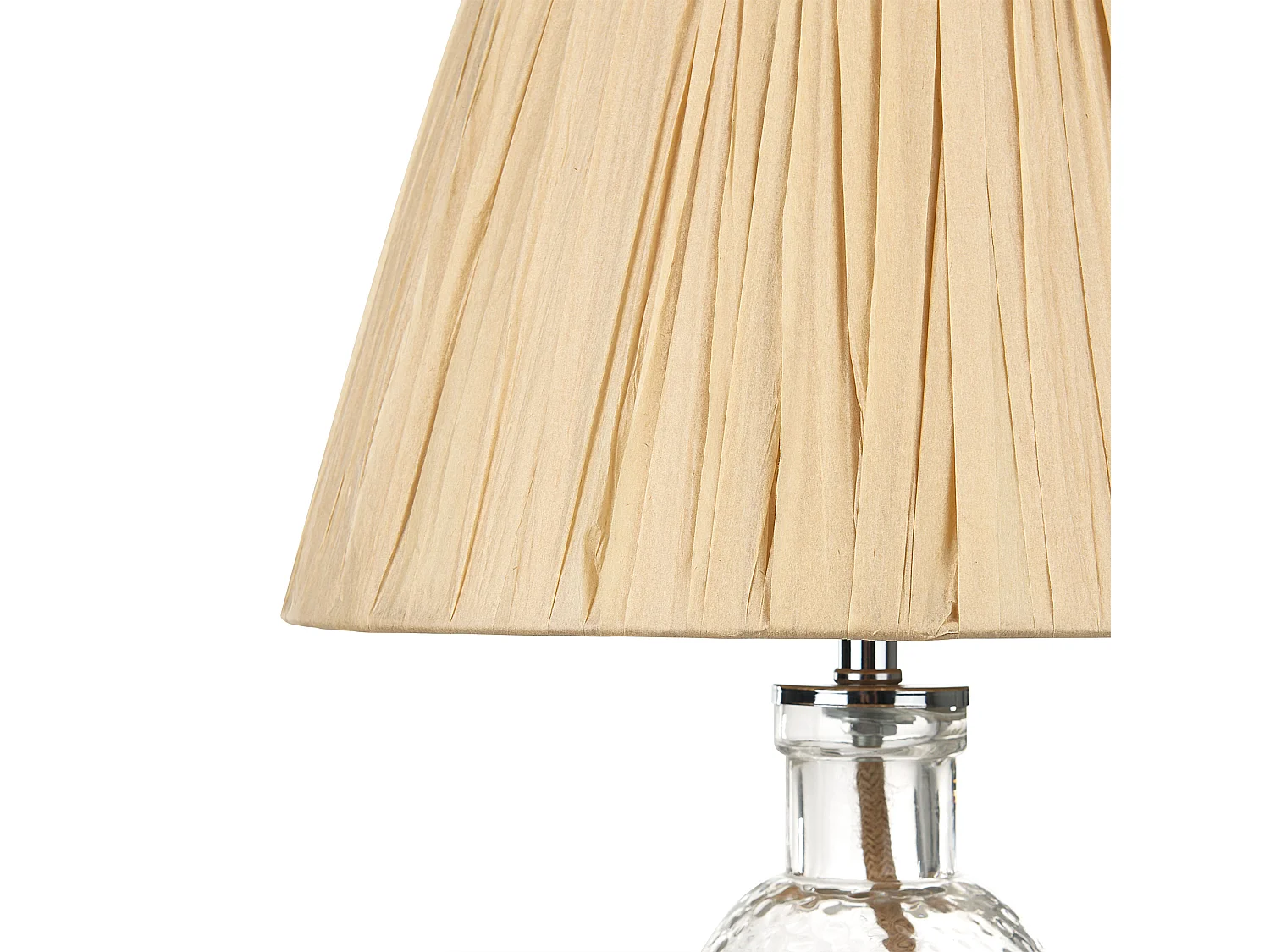 Tischleuchte BLANCO Glas Naturfarben