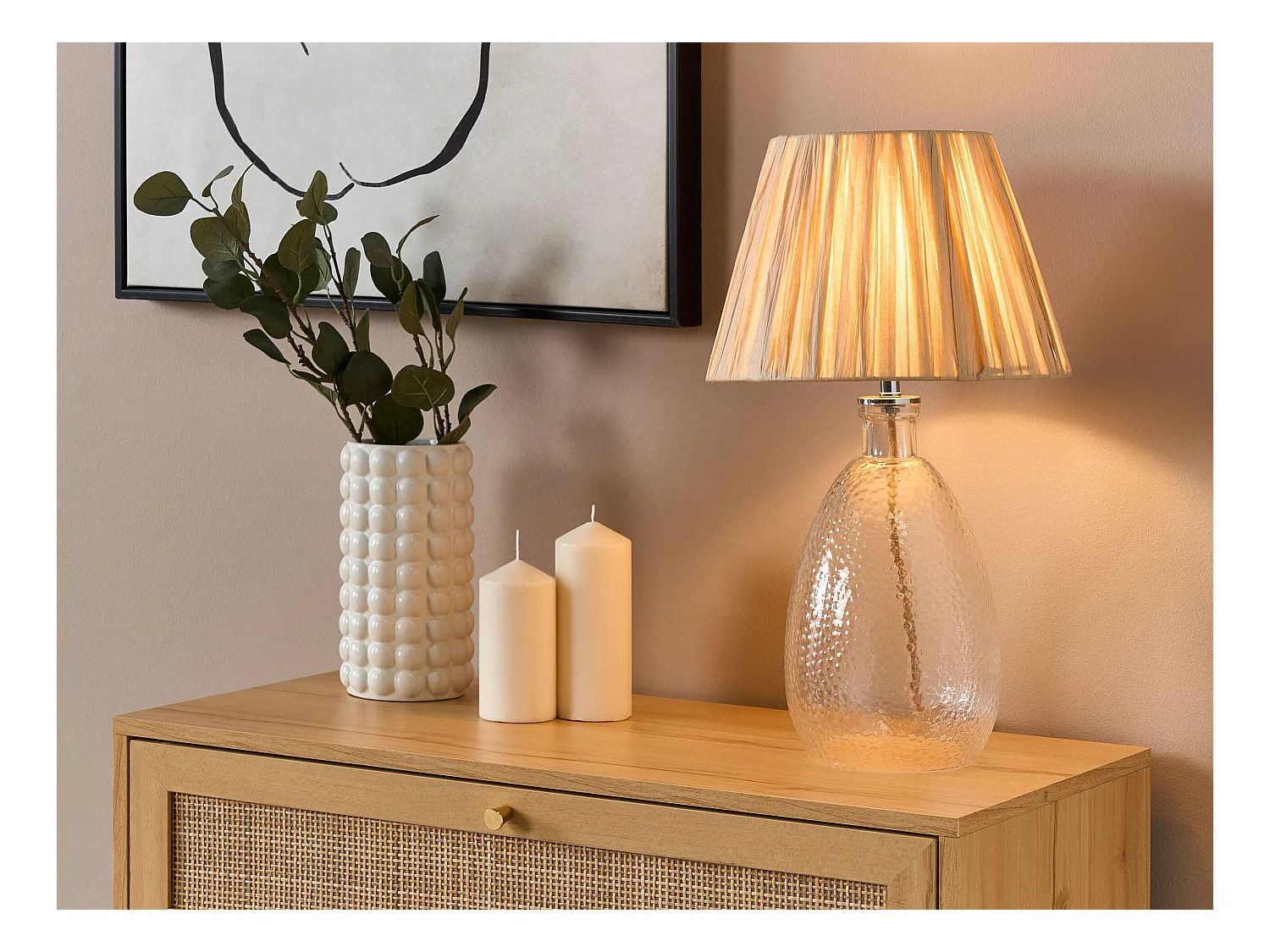 Tafellamp BLANCO Glas Natuurlijk