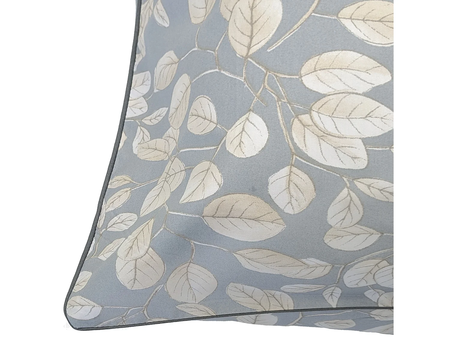 Taie d'oreiller 50x70 cm en 100% percale de coton LISON gris