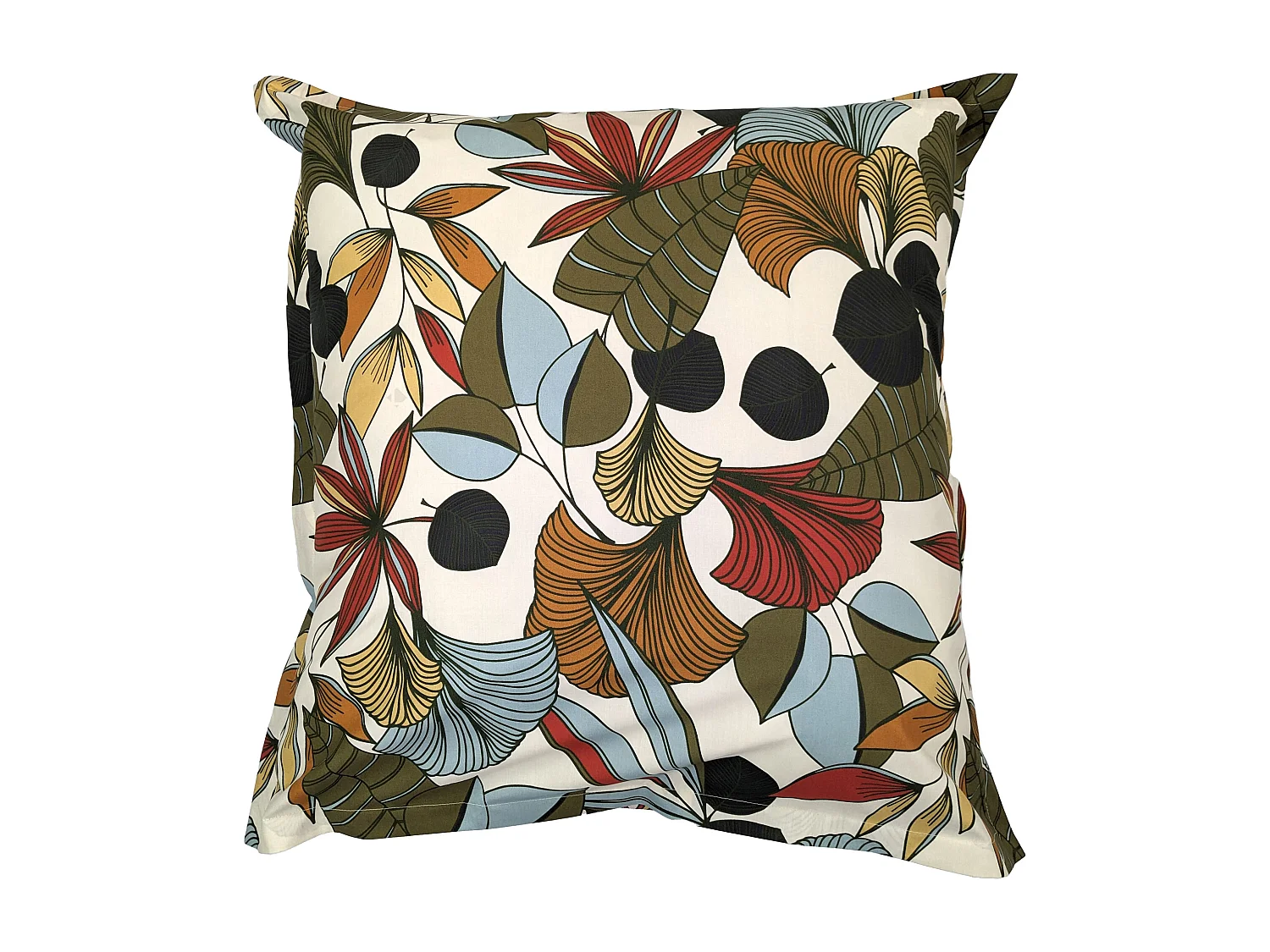 Taie d'oreiller 65x65 cm percale coton CASCADE vert Sauge