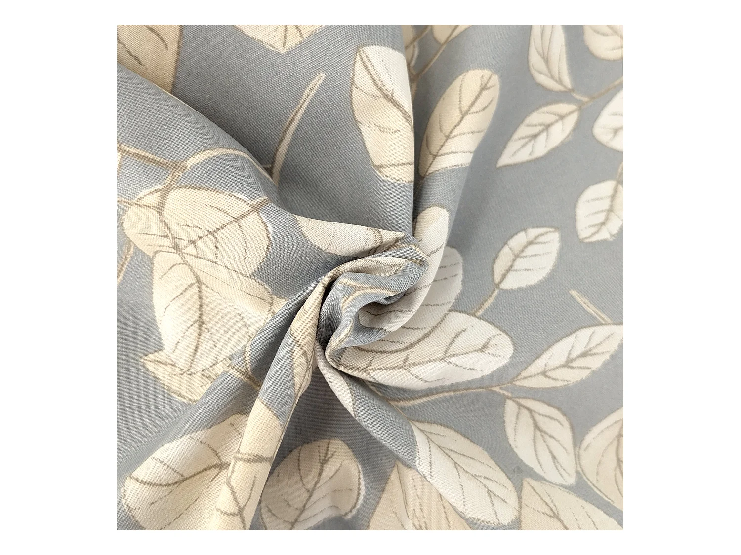 Housse de couette 140x200 cm en percale coton LISON gris