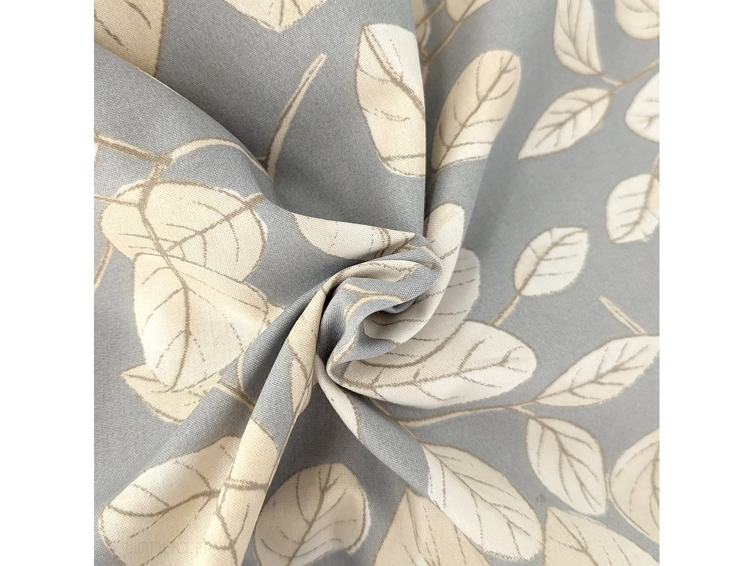 Housse de couette 260x240 cm en percale coton LISON gris