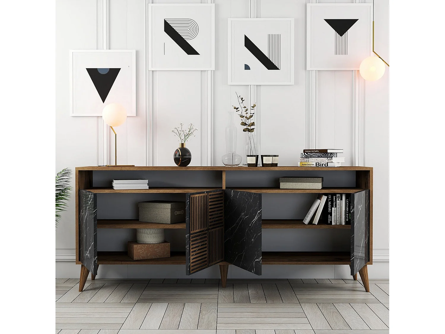 Buffet 4 Türen L180 cm - Milan